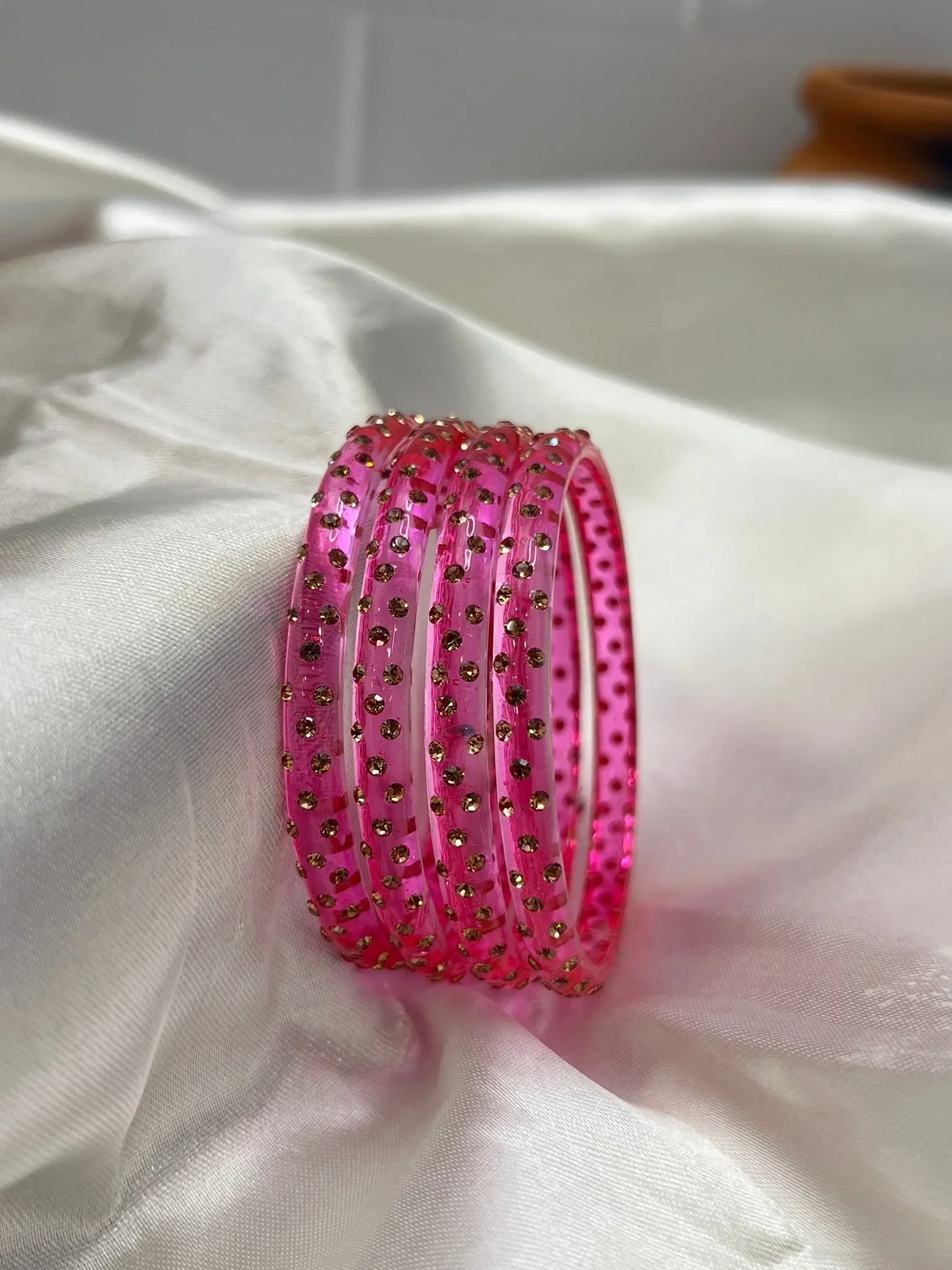 Kada Glass Bangle Design - Water Drop - Set of 4 - Image 10