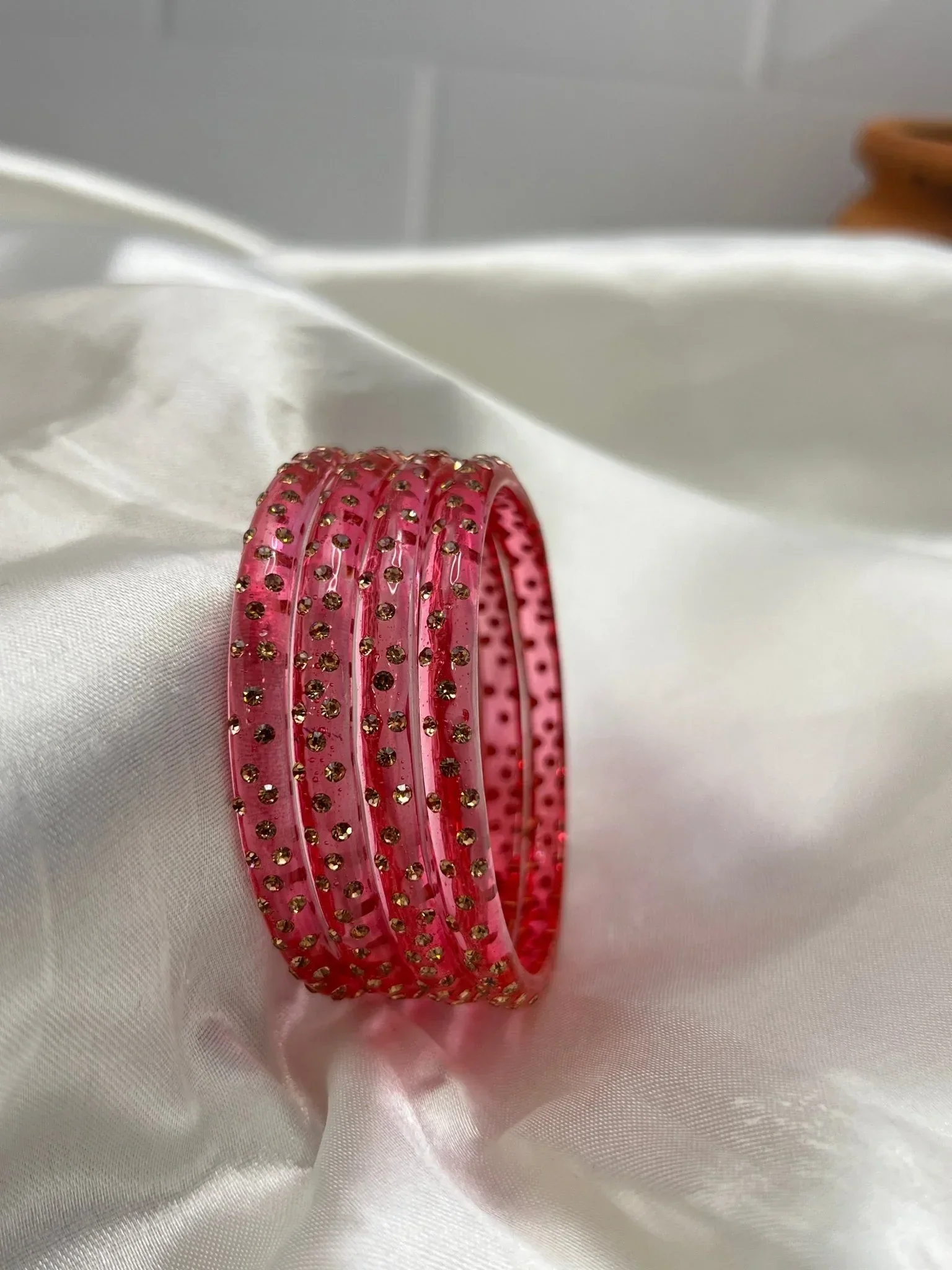 Kada Glass Bangle Design - Water Drop - Set of 4 - Image 12