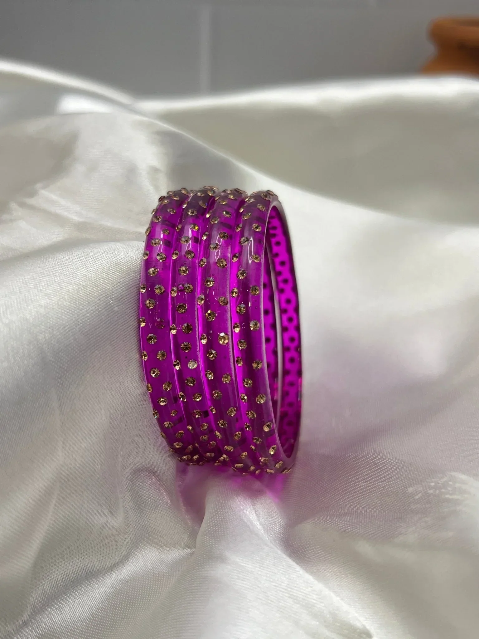 Kada Glass Bangle Design - Water Drop - Set of 4 - Image 14