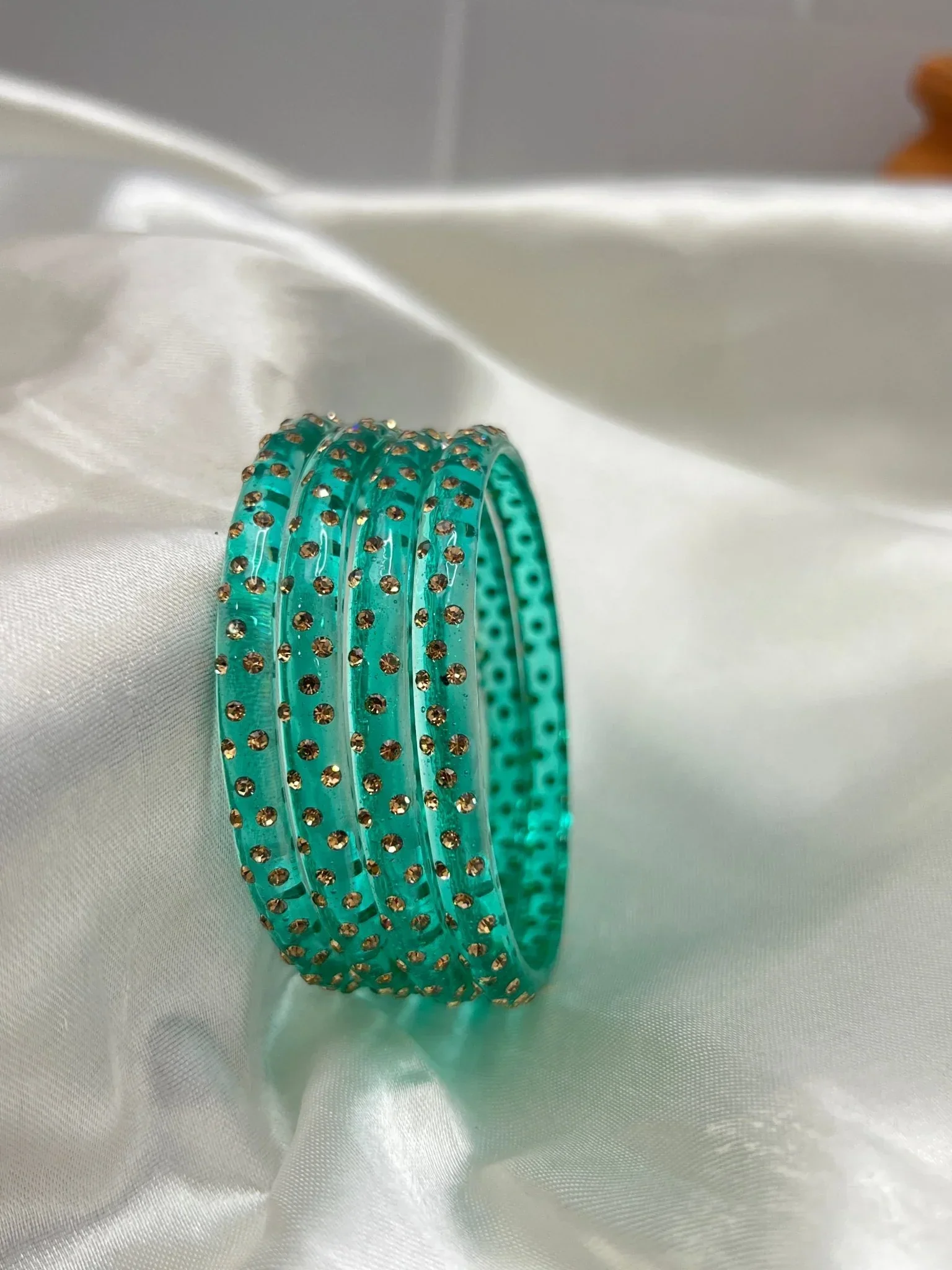 Kada Glass Bangle Design - Water Drop - Set of 4 - Image 15