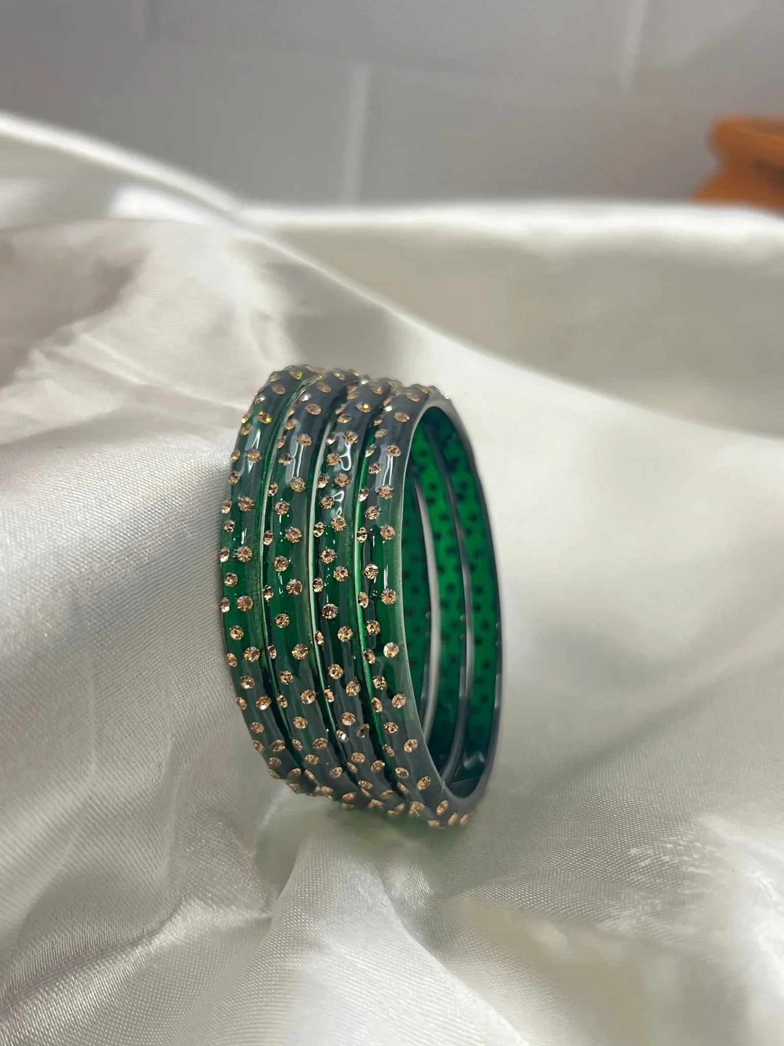 Kada Glass Bangle Design - Water Drop - Set of 4 - Image 18