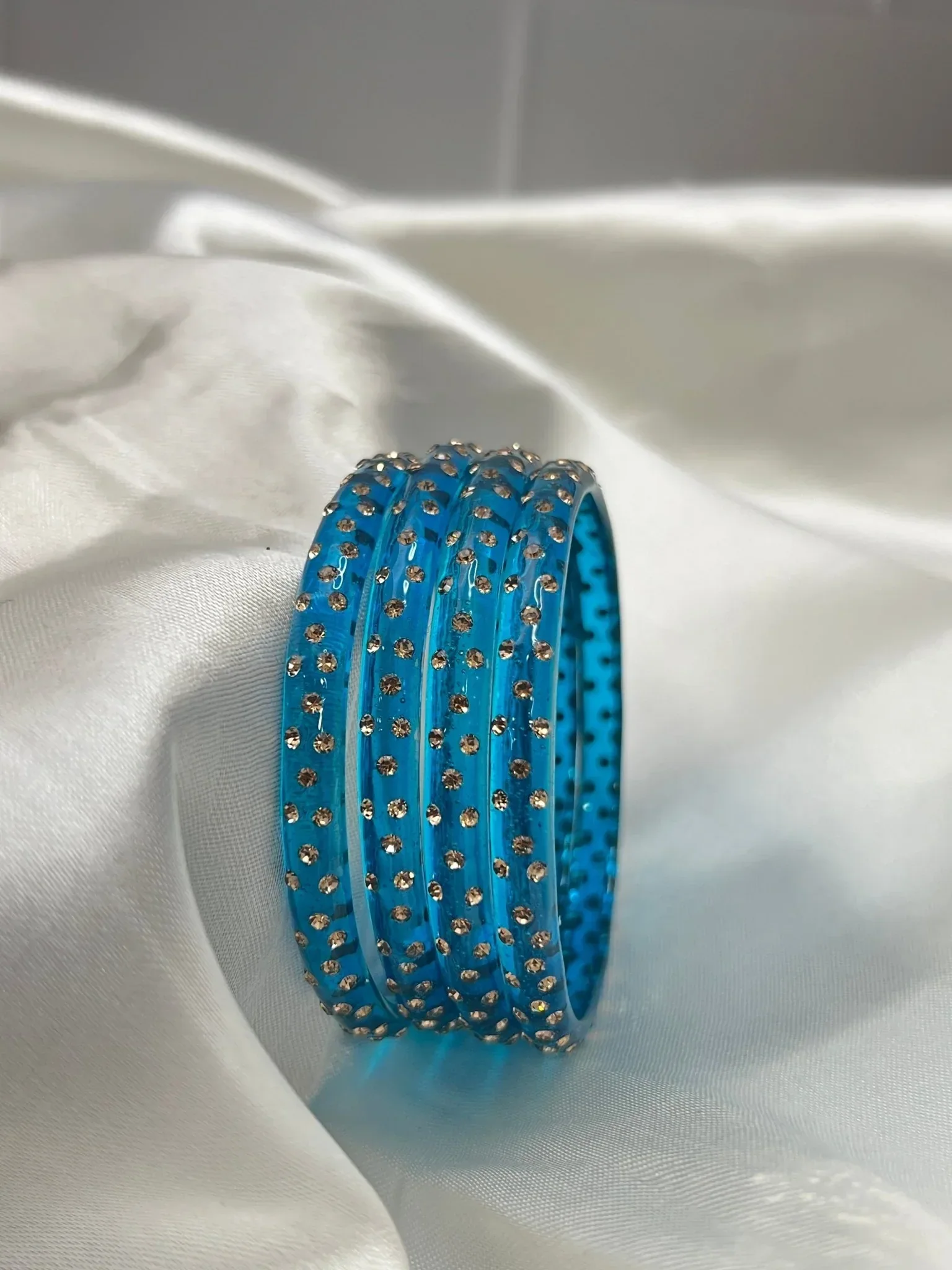 Kada Glass Bangle Design - Water Drop - Set of 4 - Image 3