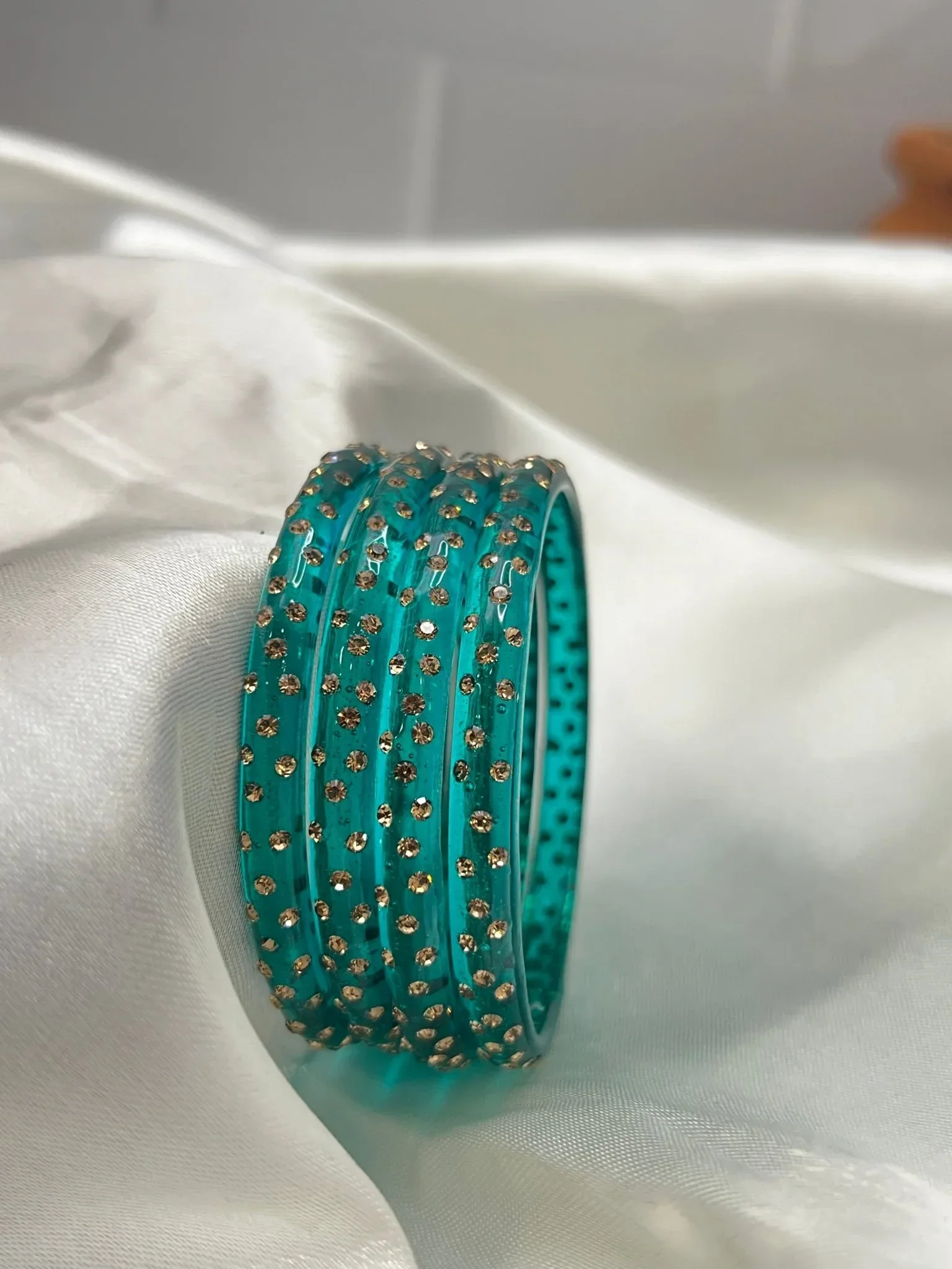 Kada Glass Bangle Design - Water Drop - Set of 4 - Image 5