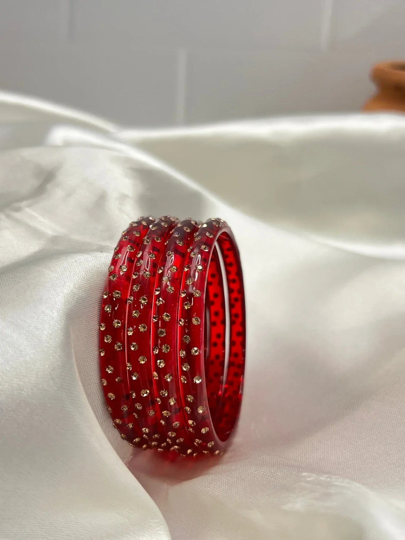 Kada Glass Bangle Design - Water Drop - Set of 4 - Image 6