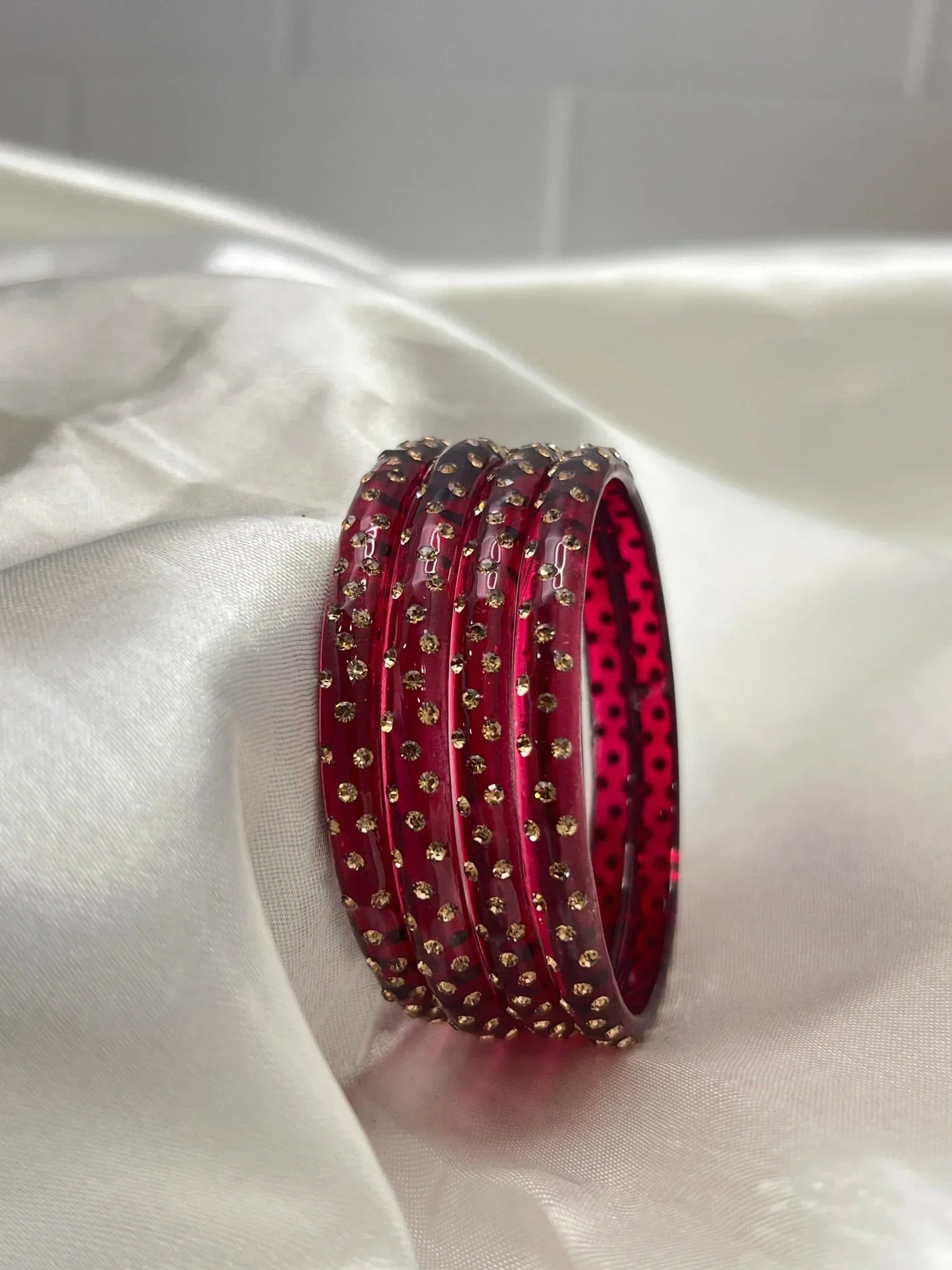 Kada Glass Bangle Design - Water Drop - Set of 4 - Image 7