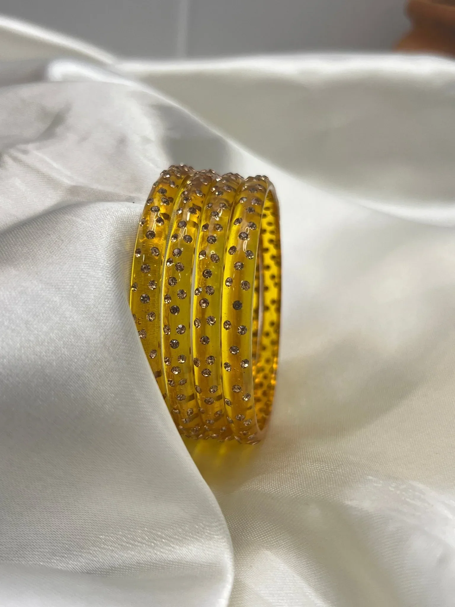 Kada Glass Bangle Design - Water Drop - Set of 4 - Image 8