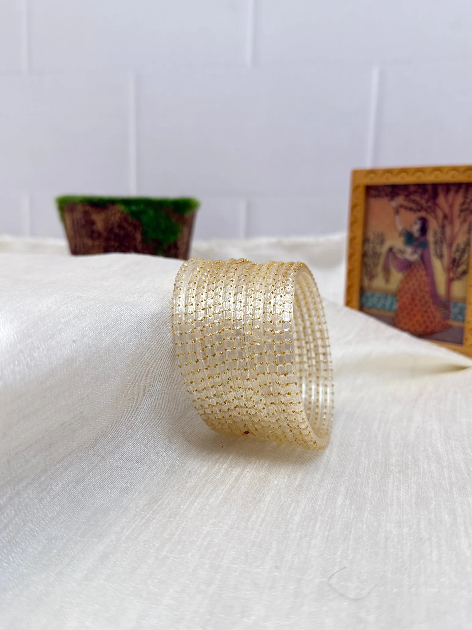 Luxurious Rain Drop Design New Glass Bangles Pro - 055 - Make your own box - Image 10