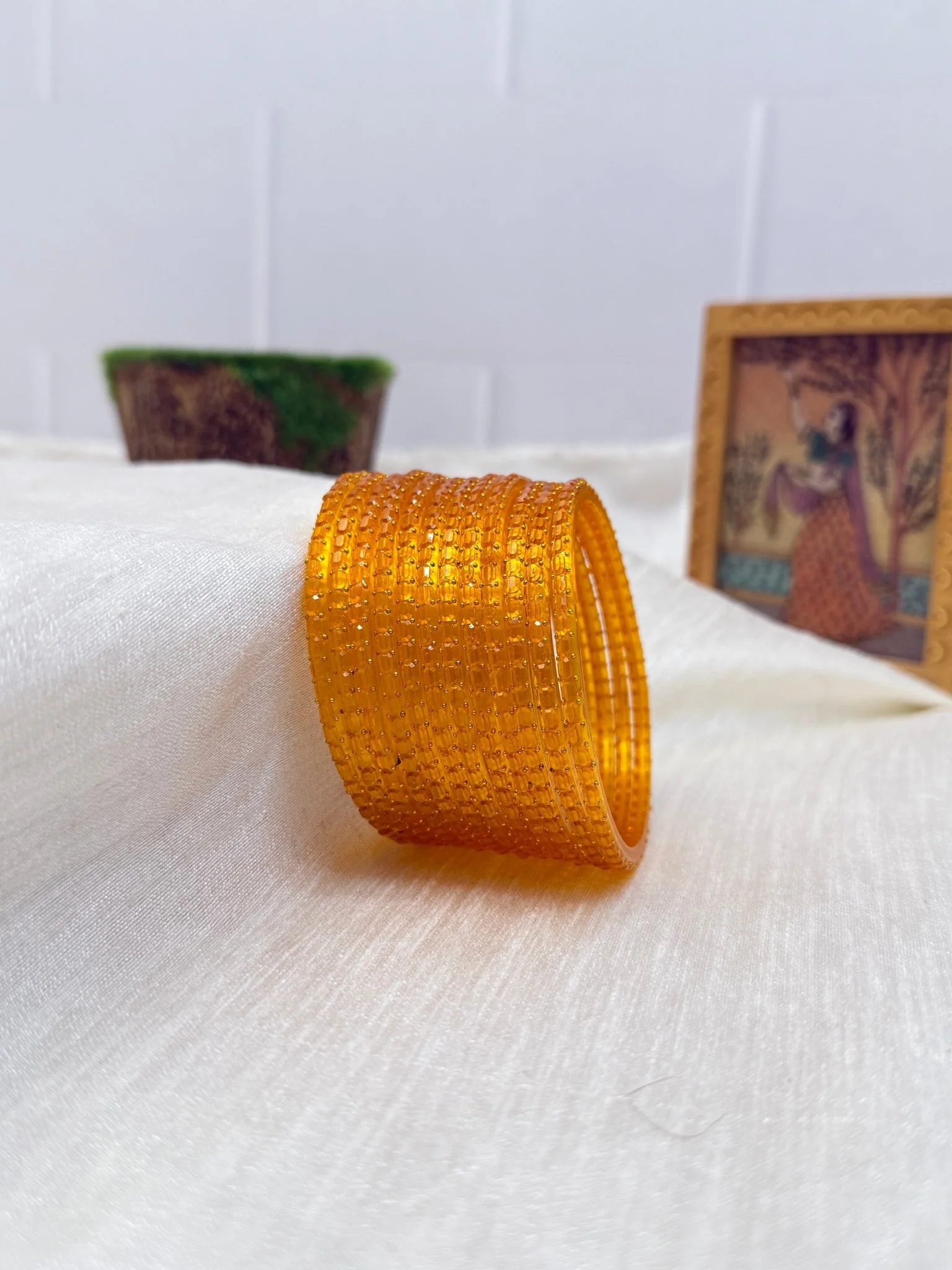 Luxurious Rain Drop Design New Glass Bangles Pro - 055 - Make your own box - Image 12