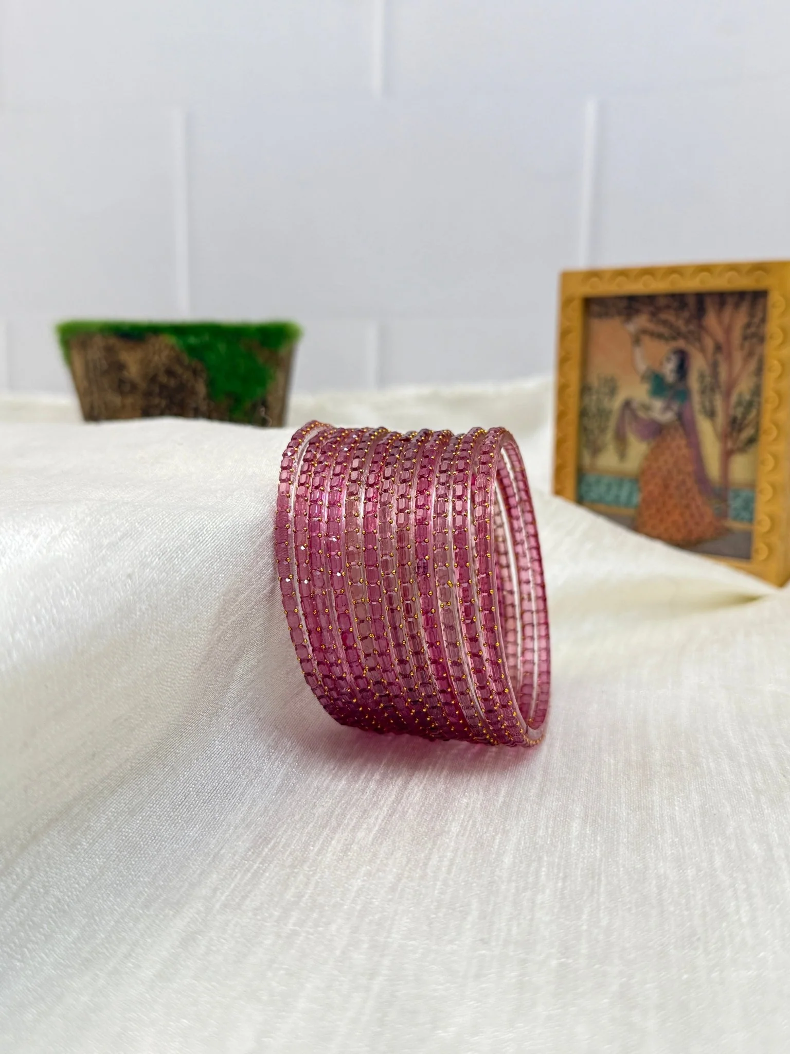 Luxurious Rain Drop Design New Glass Bangles Pro - 055 - Make your own box - Image 13