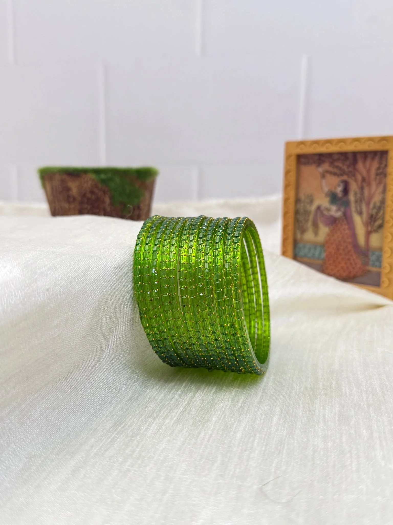 Luxurious Rain Drop Design New Glass Bangles Pro - 055 - Make your own box - Image 14