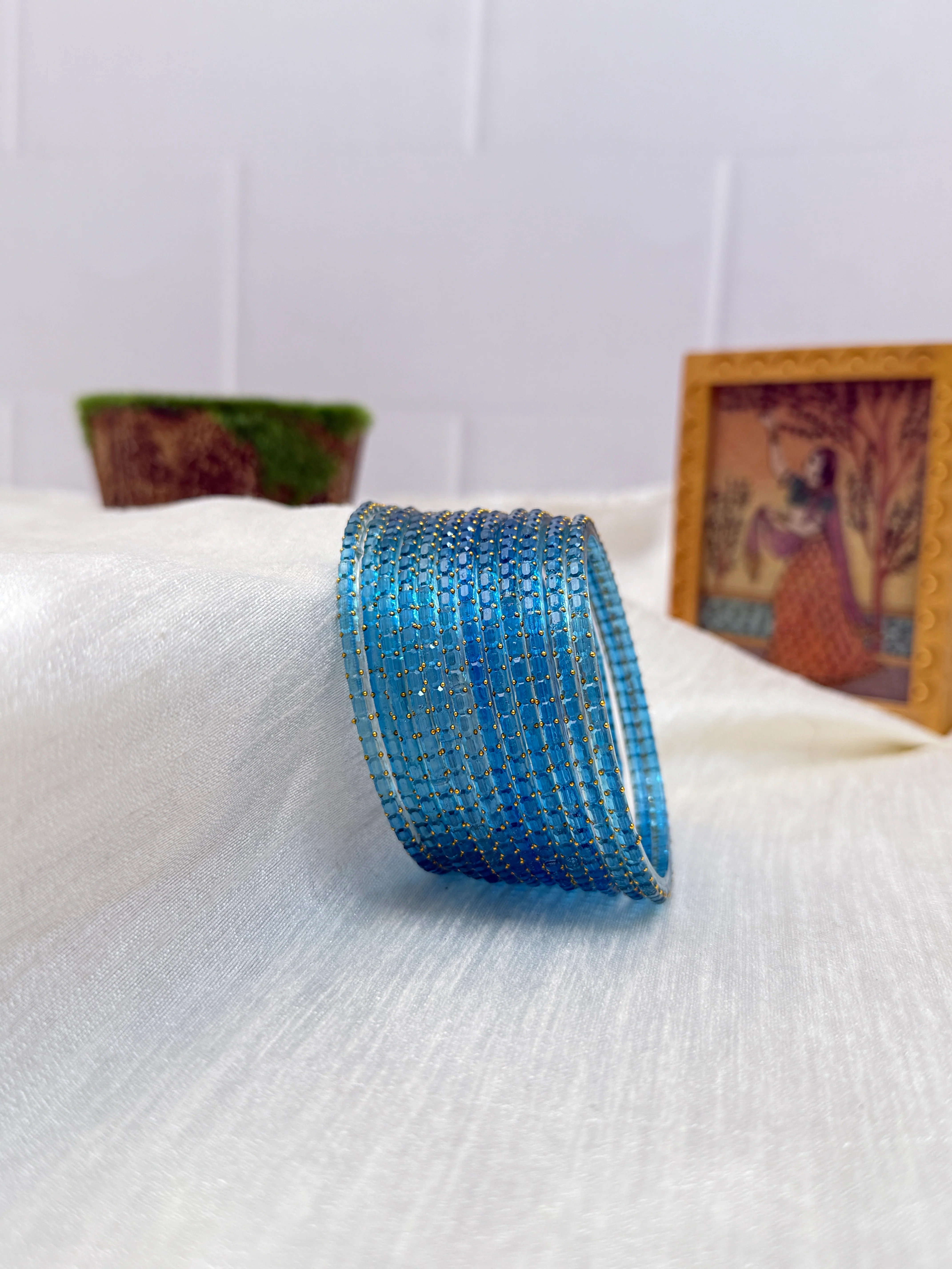 Luxurious Rain Drop Design New Glass Bangles Pro - 055 - Make your own box - Image 17