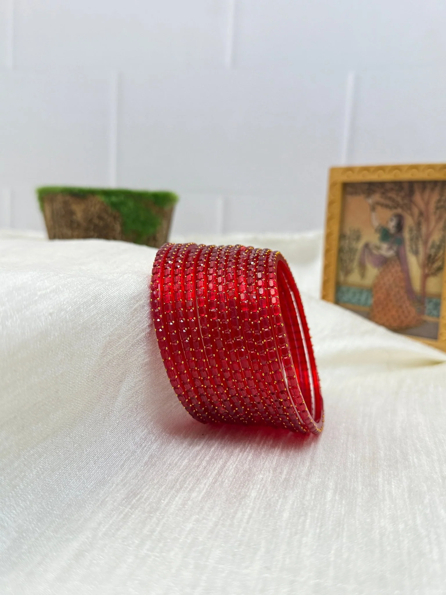 Luxurious Rain Drop Design New Glass Bangles Pro - 055 - Make your own box - Image 19