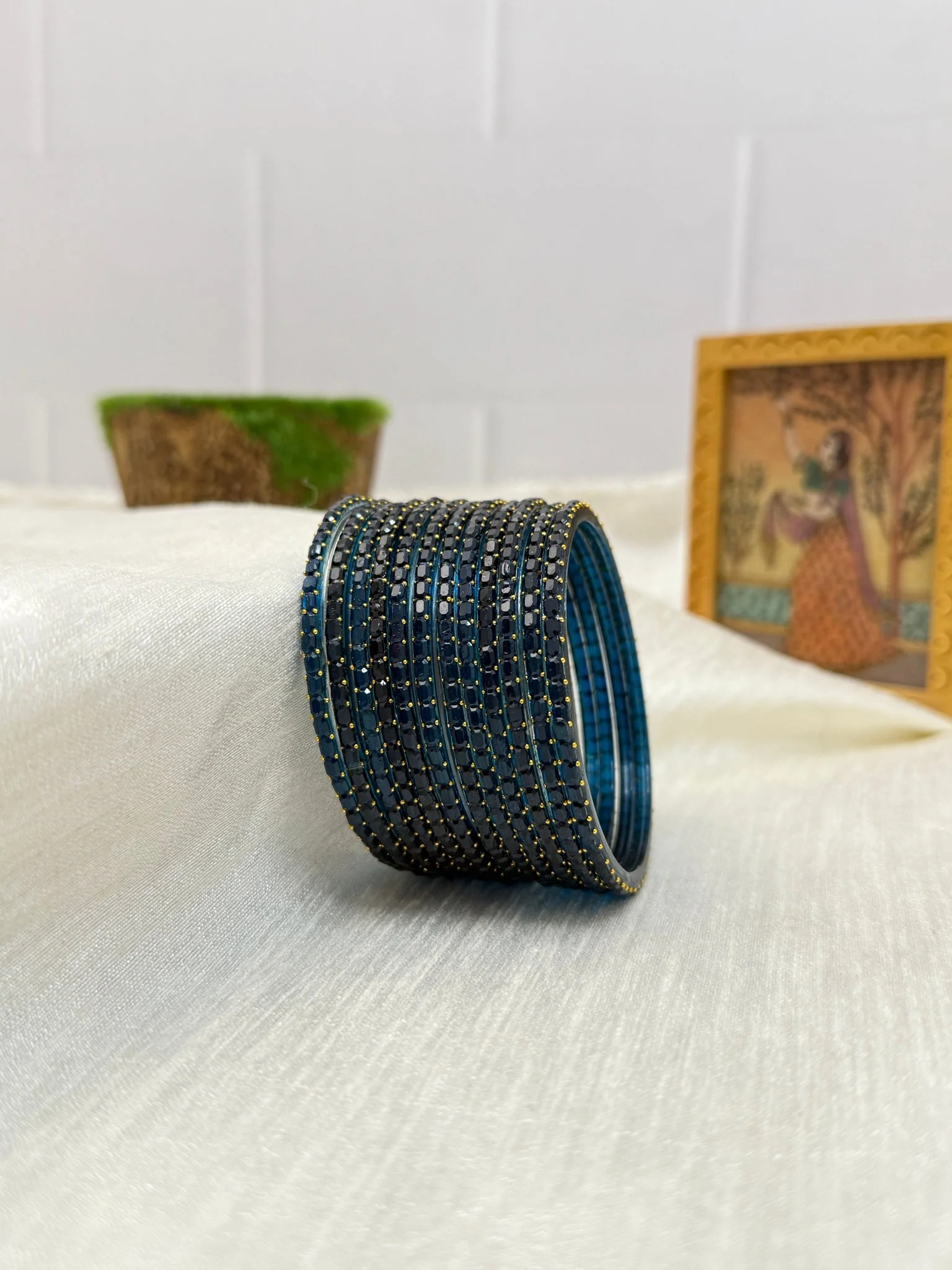 Luxurious Rain Drop Design New Glass Bangles Pro - 055 - Make your own box - Image 6