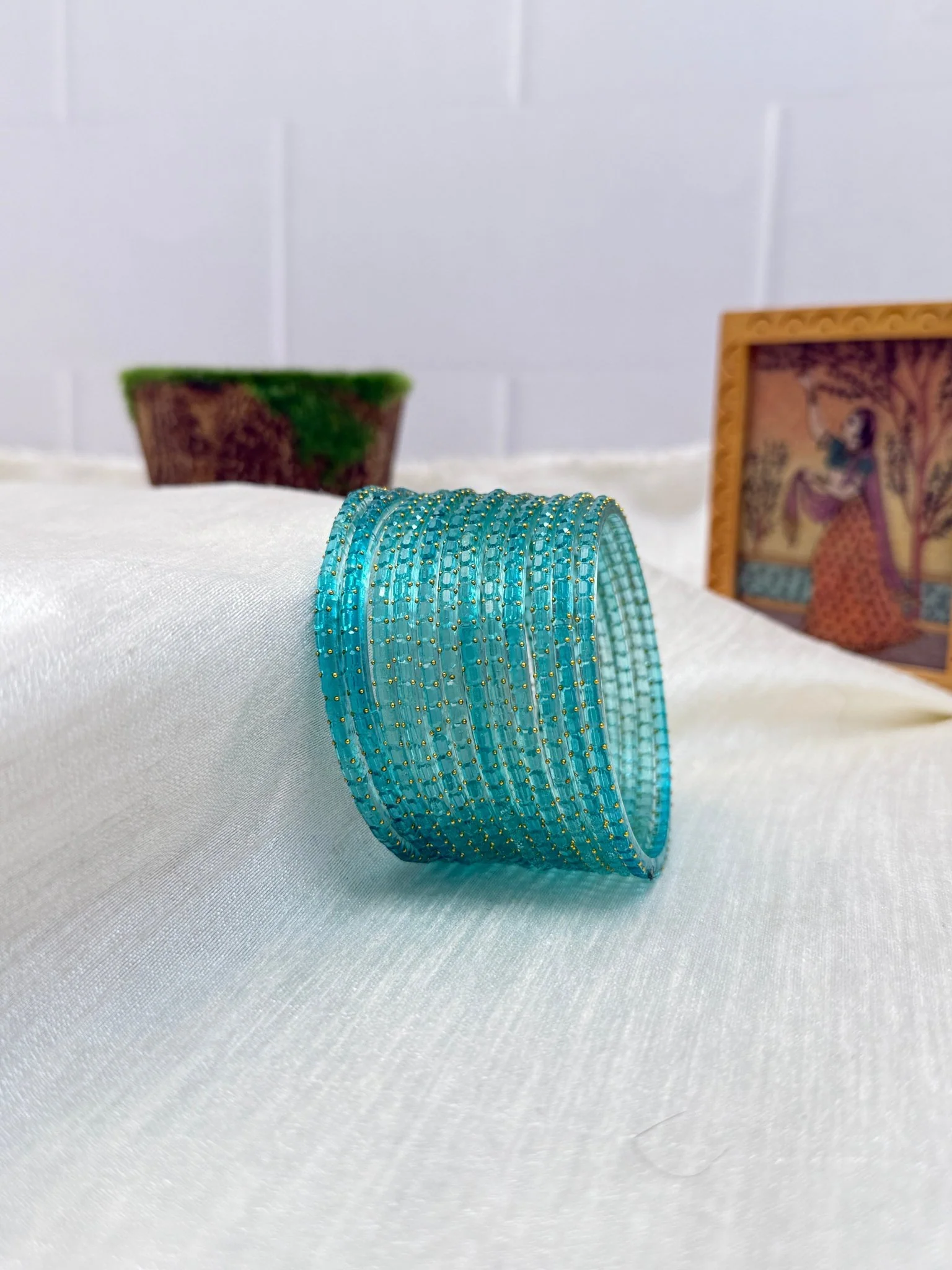 Luxurious Rain Drop Design New Glass Bangles Pro - 055 - Make your own box - Image 7