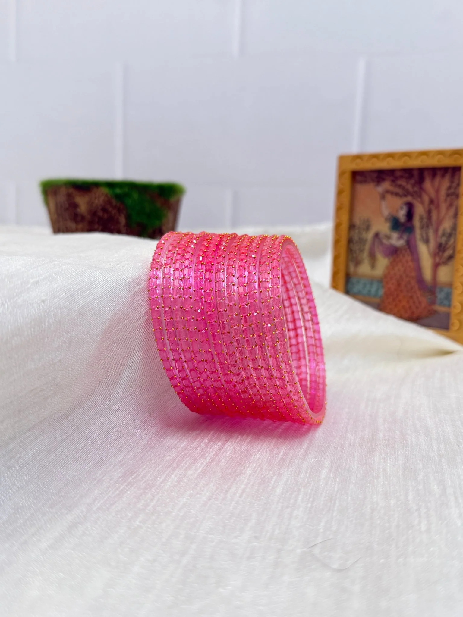 Luxurious Rain Drop Design New Glass Bangles Pro - 055 - Make your own box - Image 9