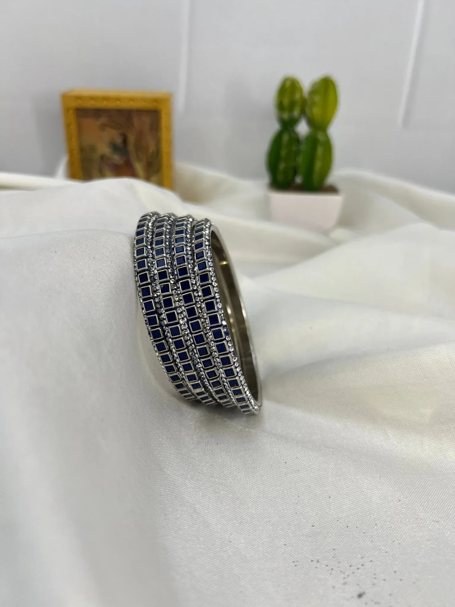 Metal Bangle Design 001 - Silver Base (10 Colours) - Image 3