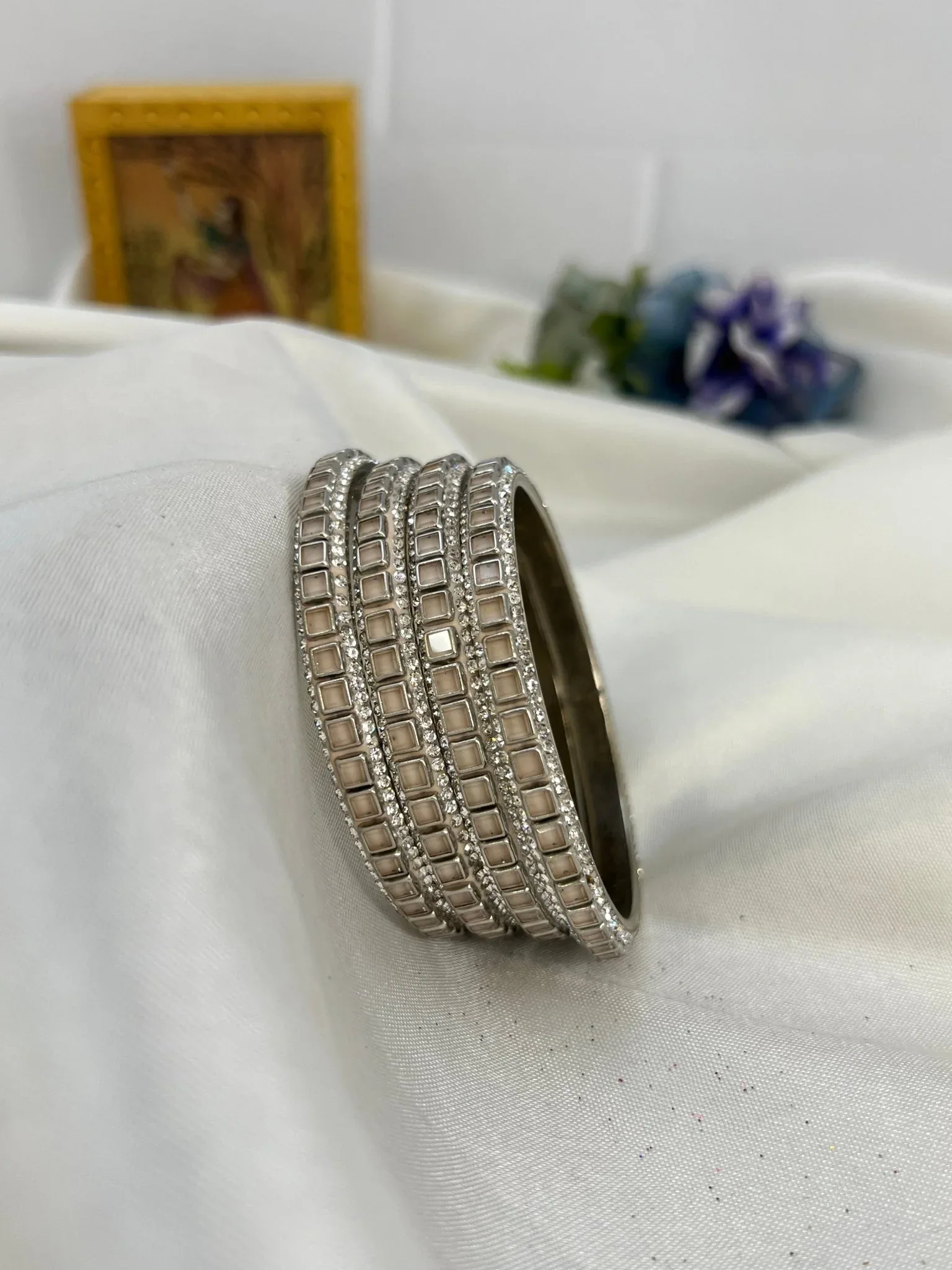 Metal Bangle Design 002 - Gold Base (10 Colours) - Image 8