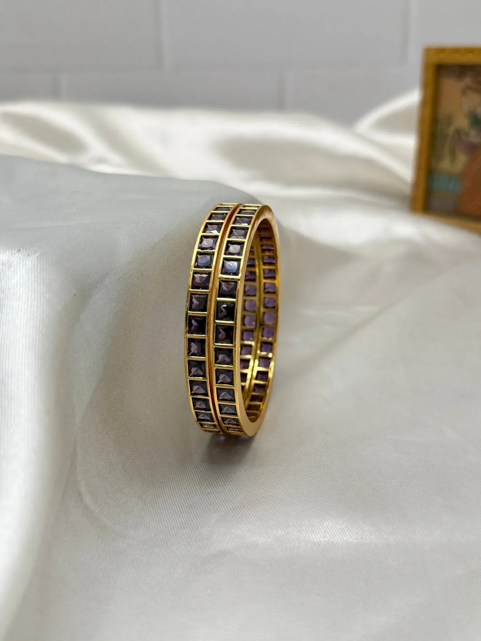 Stone Bangle Gold Design - Swarna Bangles - Image 12