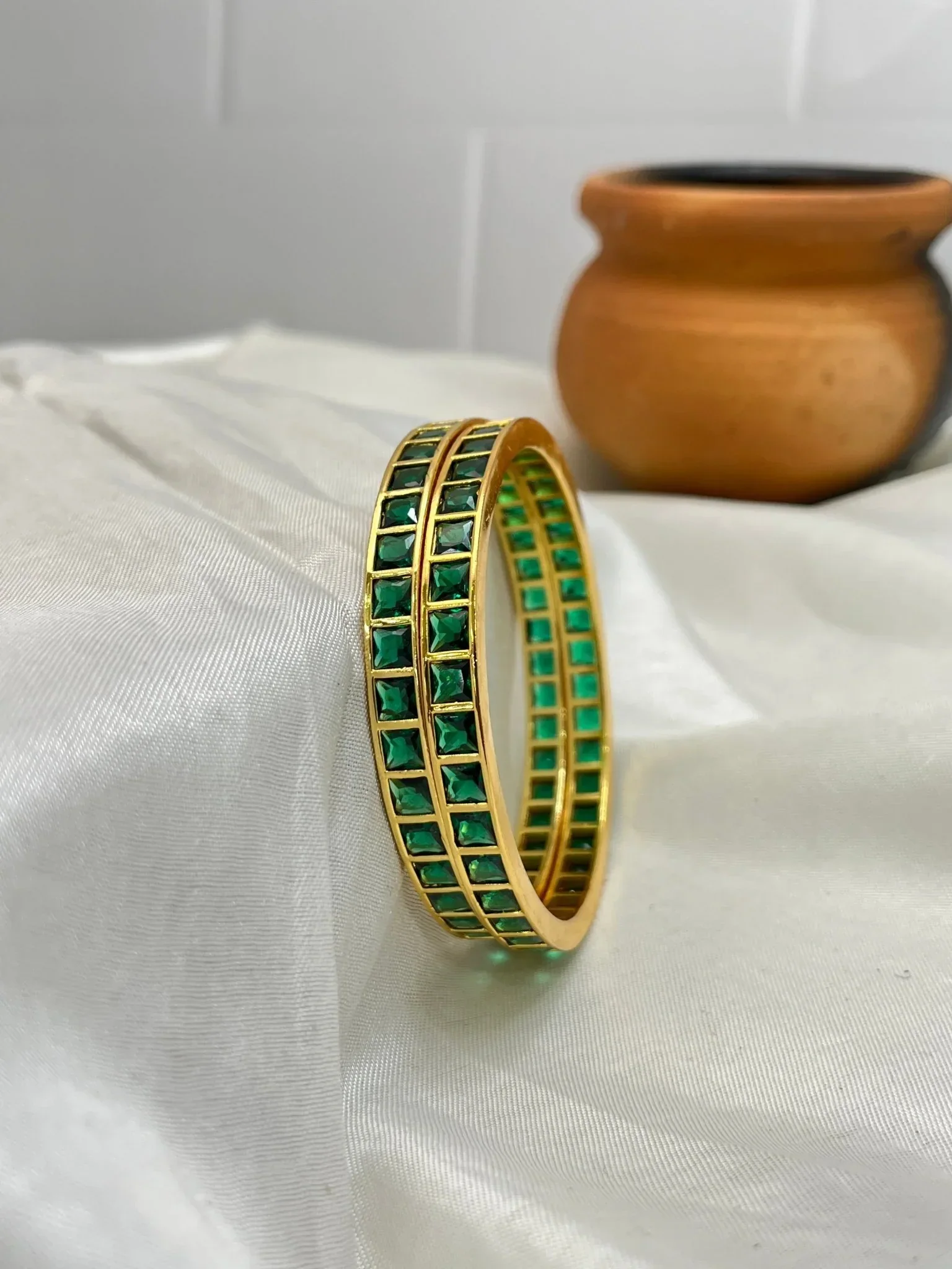 Stone Bangle Gold Design - Swarna Bangles - Image 6