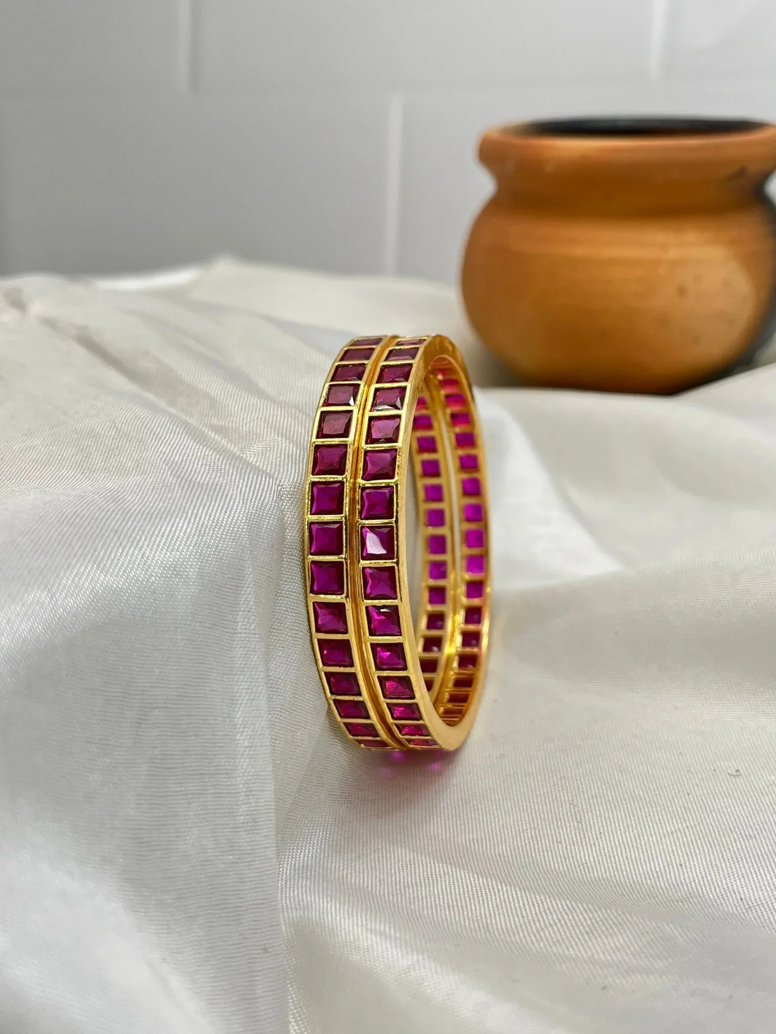 Stone Bangle Gold Design - Swarna Bangles - Image 7