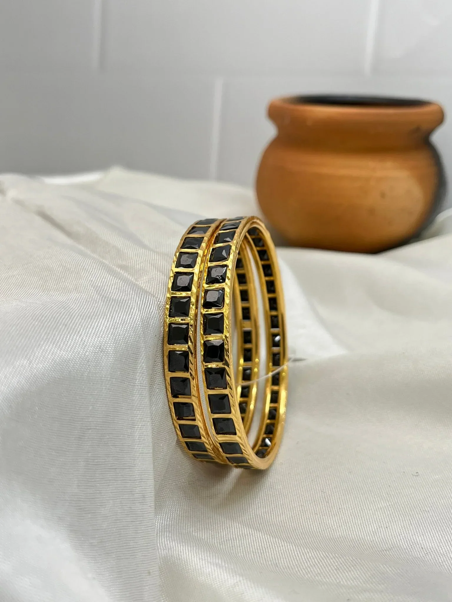 Stone Bangle Gold Design - Swarna Bangles - Image 8